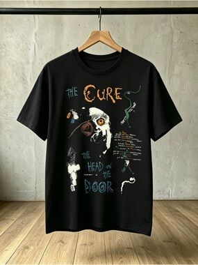 The Cure The Head on the Door Vintage 80s Band Tee Retro Gothic Rock T-Shirt